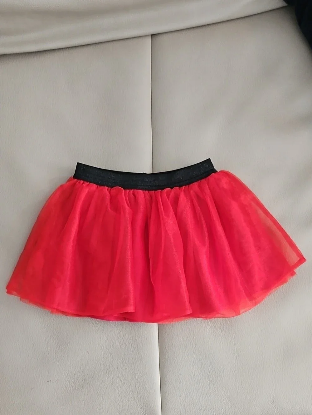 Disney Minnie Toddler Girl's Red Tulle Skirt w/ Black Elastic Waistband 2T
